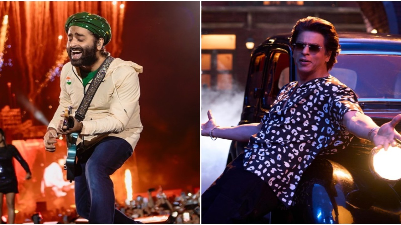 Arijit Singh performs SRK’s Chaleya hookstep; makes fan’s dream come true (Pic Courtesy: Arijit Singh Instagram, T-Series YouTube) Arijit Singh performs Shah Rukh Khan’s Chaleya hookstep; makes fan’s dream come true during Ahmedabad concert; WATCH how