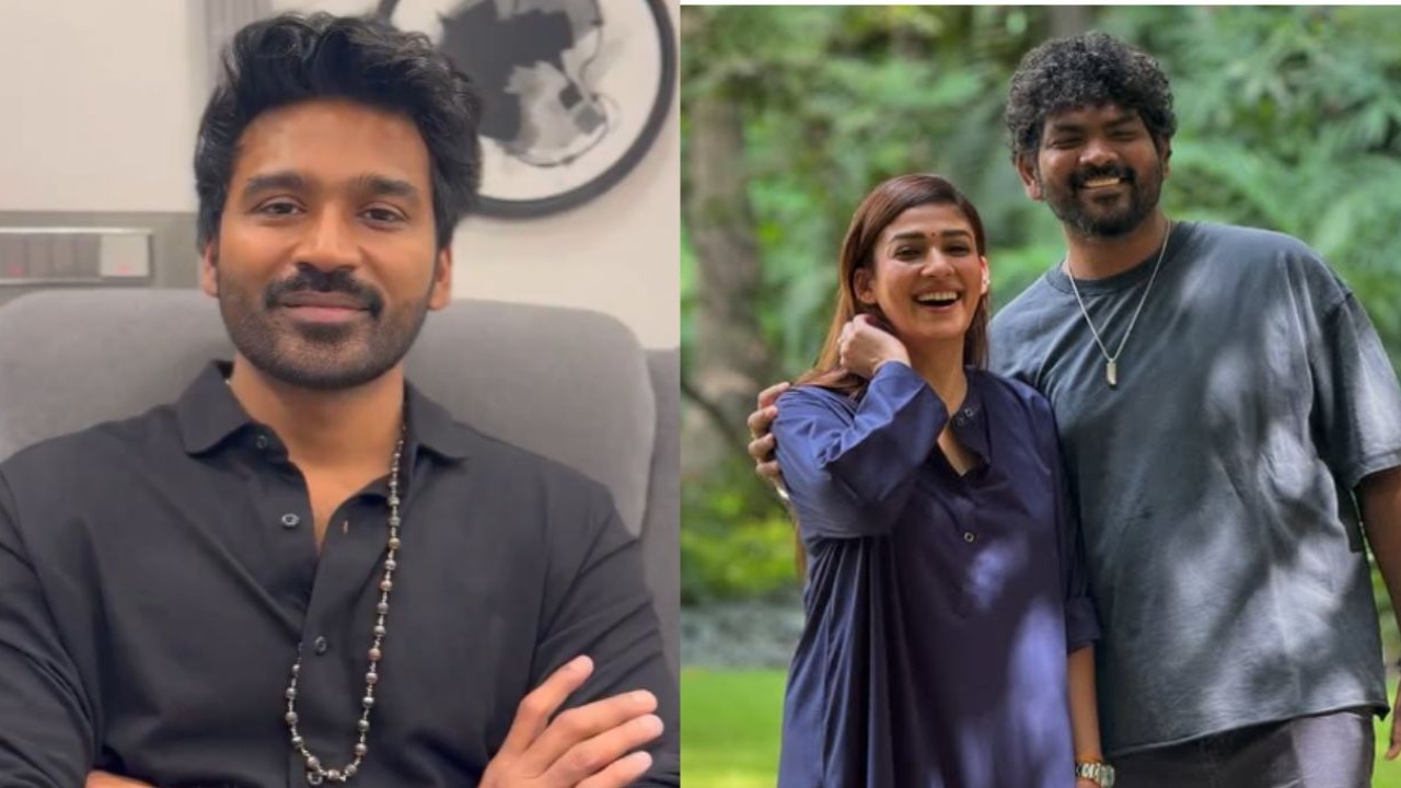 Dhanush calls out Nayanthara-Vignesh Shivan for unprofessionalism on NRD sets (PC: Dhanush on X, Nayanthara on IG) Dhanush calls out Nayanthara-Vignesh Shivan for unprofessionalism on NRD sets