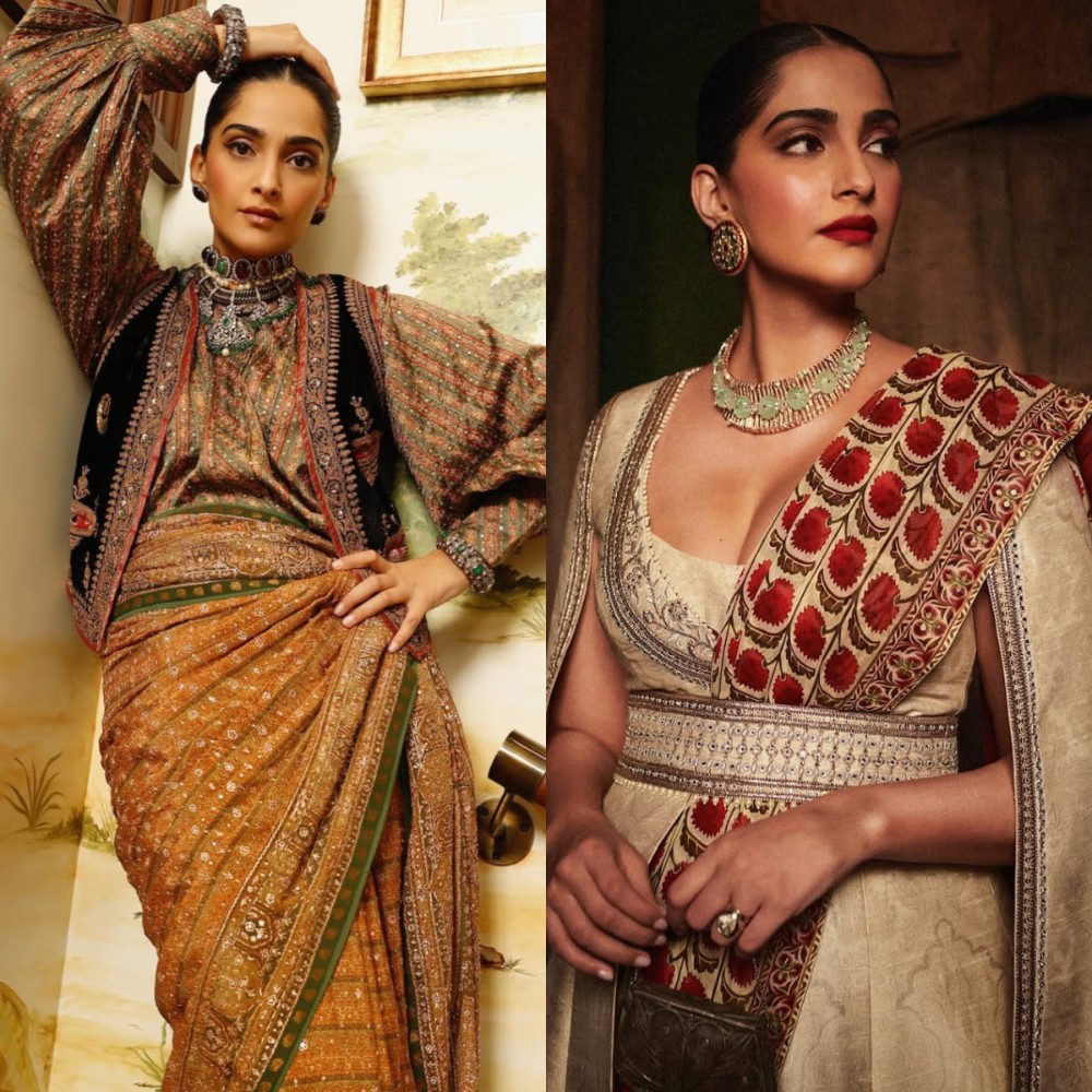 5 fusion saree ideas to steal from Sonam Kapoor’s wardrobe  